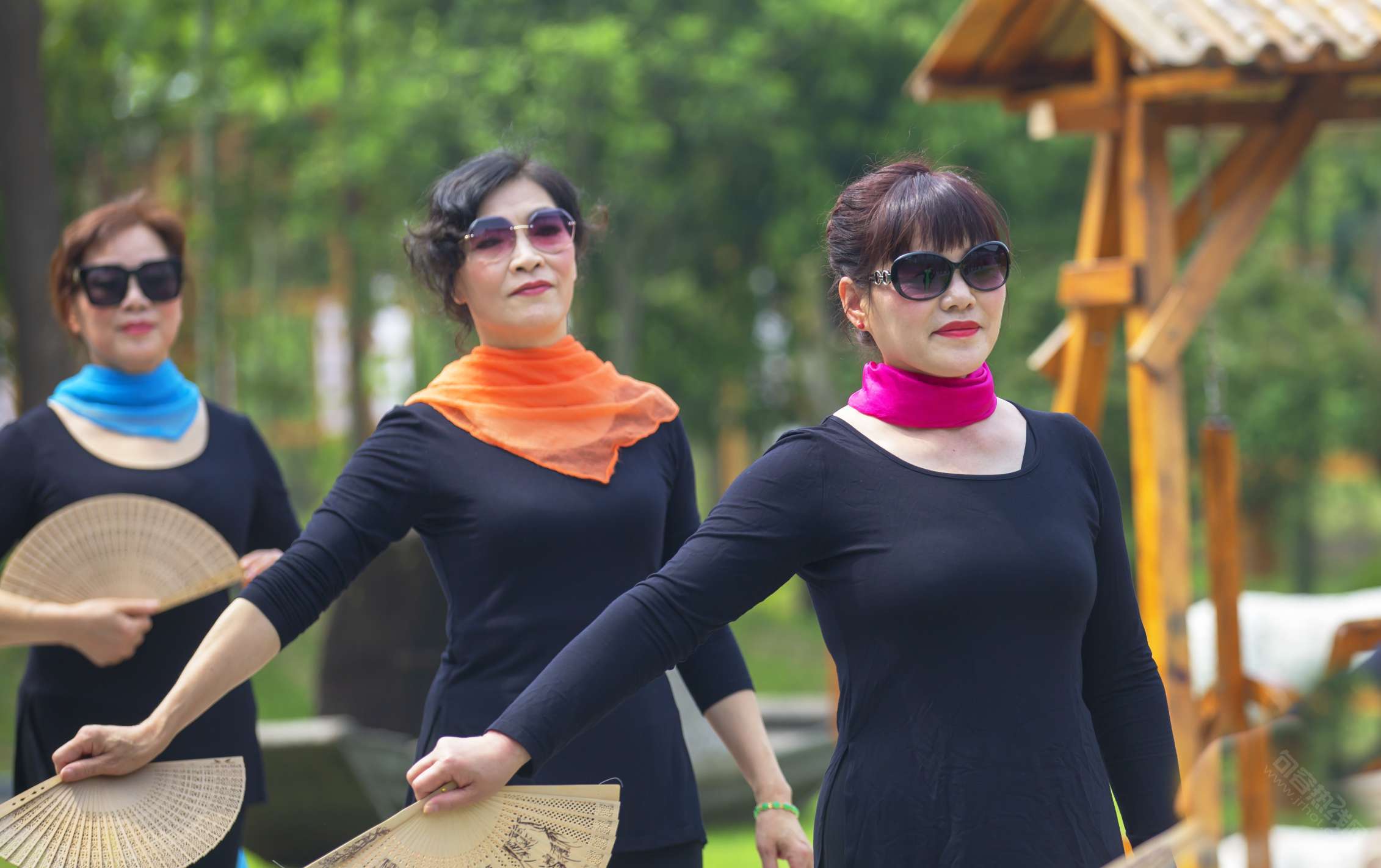 夕阳玫瑰一一句容文化馆老年模特队