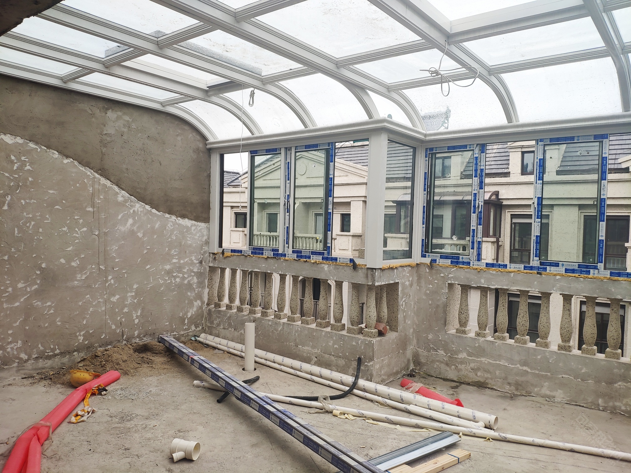 百年幸福家装饰---【水电】梧桐墅联排别墅水电施工结束